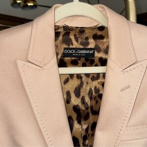Dolce & Gabbana Nude Blazer With Tiger Print Lining Inside, NWOT
$525 $1,100